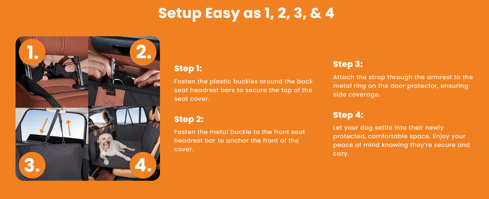 RuffRover 2.0™ - Hard Bottom Dog Car Seat Protector